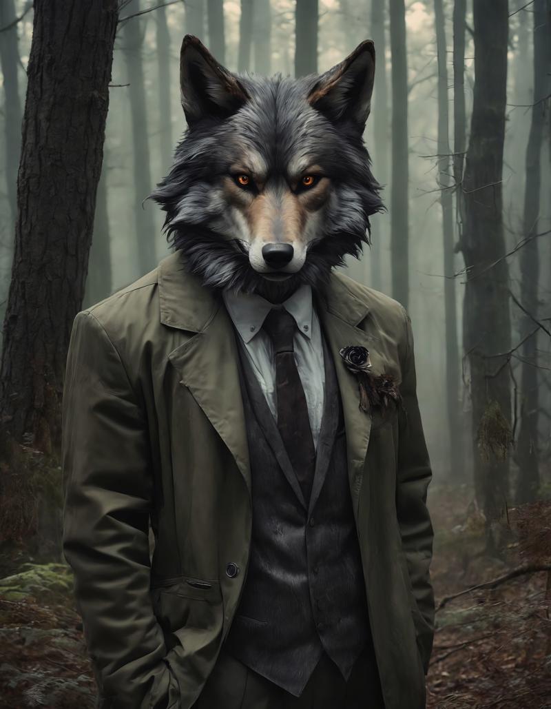 00397-Horror themed wolf head in a jacket in.jpg